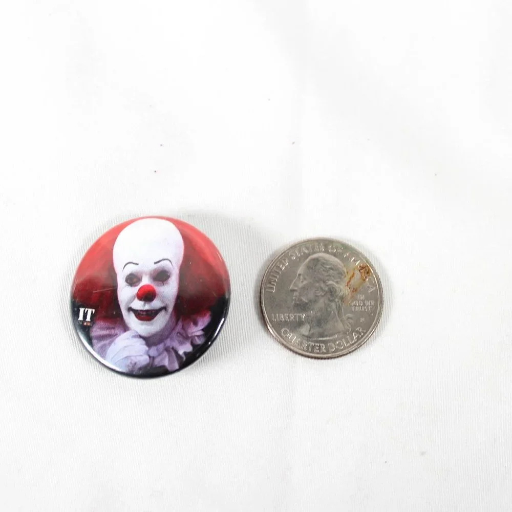 Pennywise It Clown Horror Pin Unisex Gothic Men Women Teen Punk Edgy 80s Movie